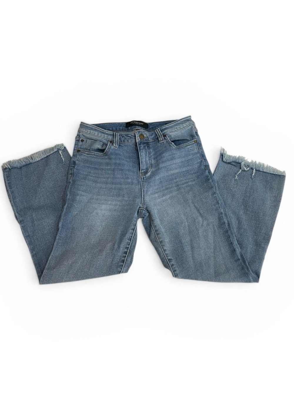 Liverpool flare jeans with raw hem 4/27